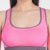 WOO Low Impact Sports Bra with Styled Back - Pink