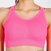 WOO High Impact Sports Bra with Styled Back - Pink