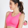 Woo High Impact Sports Bra with Styled Back - Pink